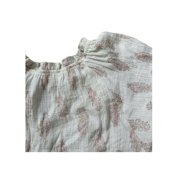 Wonderly Indian Block Print Blouse size Large - Picture 5 of 6